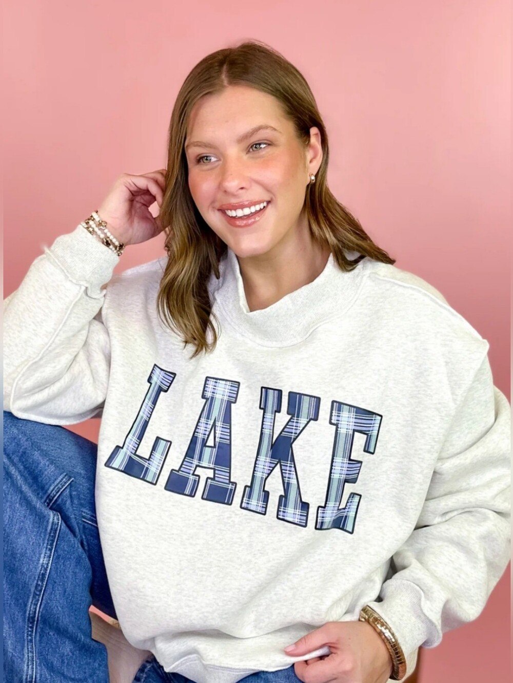 BUCKETLIST NWOT Lake/Mountains Reversible Mock Sweatshirt - Picture 5 of 14